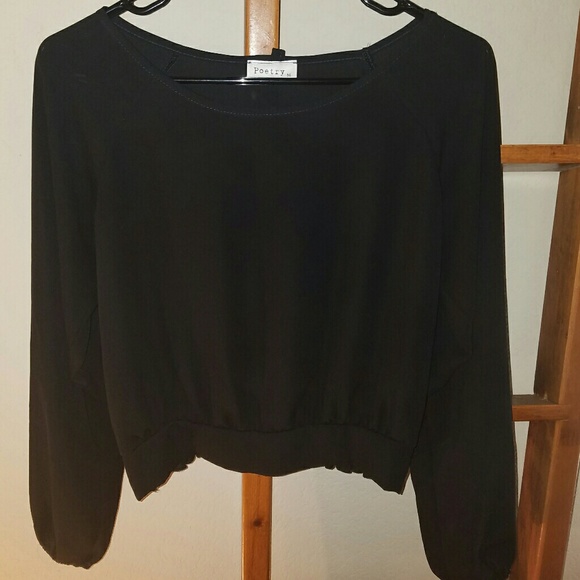 Anthropologie Tops - Anthropologie Poetry Long Sleeve Sheer Top